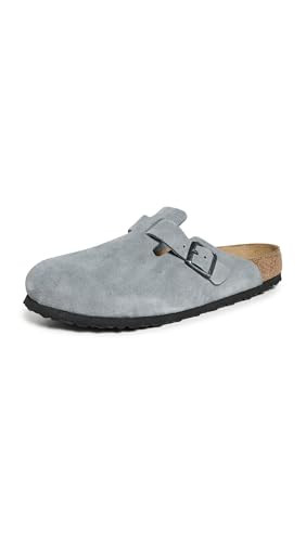 Birkenstock Men's Boston Soft Footbed Clogs, Basalt Grey, 10 Medium US | Amazon (US)