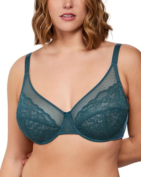 HSIA Minimizer Bras for Women Full Coverage Underwire Bras Plus Size Lifting Lace Bra for Heavy B... | Amazon (US)