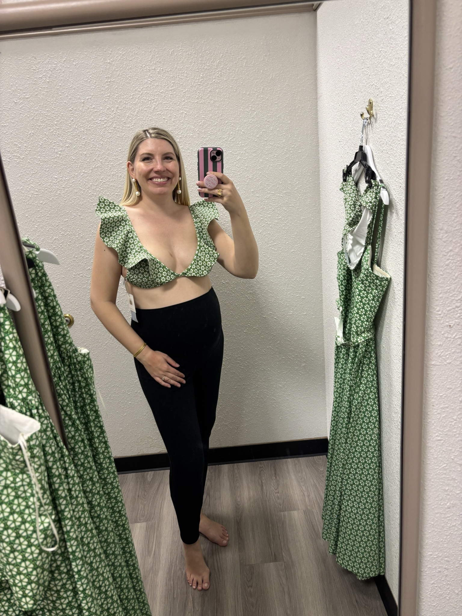 This swimsuit is one of my favorite purchases of 2025. I love this entire Collab and this print was my absolute favorite and I was thrilled to see it on a structural bathing suit like this. Dillards does these types of ruffles and details on swimsuits extremely well And it looks really cool but is absolutely wearable in the water. I would highly recommend this and I found it to fit true to size. It also comes in a one piece if you want even more of the print on display. Like this post and you receive a price drop notification when an additional discount is taken later this month!

#LTKSwim #LTKSaleAlert #LTKStyleTip