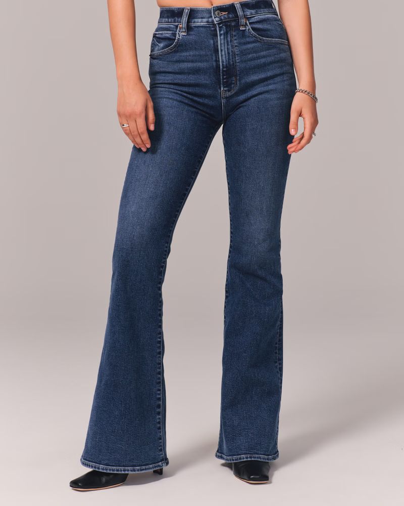 Women's Ultra High Rise Flare Jean | Women's Clearance | Abercrombie.com | Abercrombie & Fitch (US)