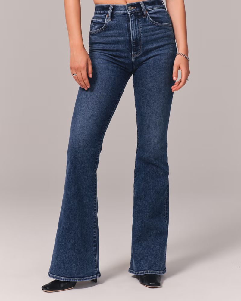 Women's Ultra High Rise Flare Jean | Women's Bottoms | Abercrombie.com | Abercrombie & Fitch (US)