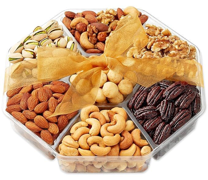 Holiday Nuts Gift Basket - Gourmet Food Gifts Prime Delivery - Christmas, Mothers & Fathers Day F... | Amazon (US)