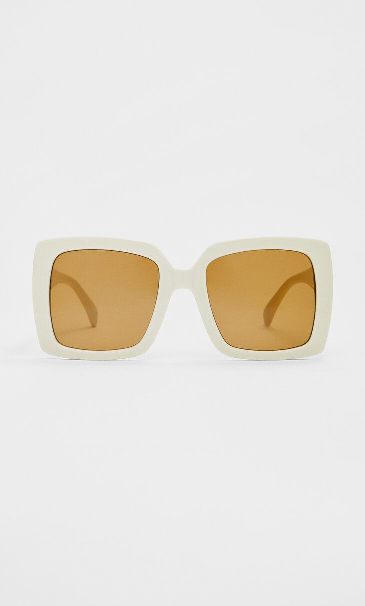 Vierkante zonnebril met dégradé glazen | Stradivarius (NL)