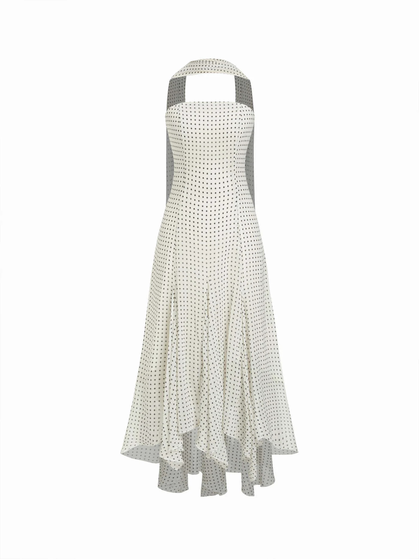 Cotton Polka Dot Halter Neck Ruched Tie Back Top \u00a317.90Flash Shipping | Cider