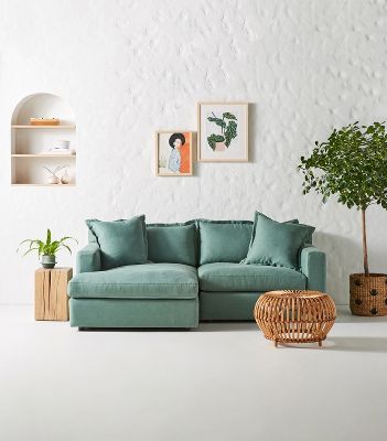 Katina Petite Chaise Sectional | Anthropologie (US)