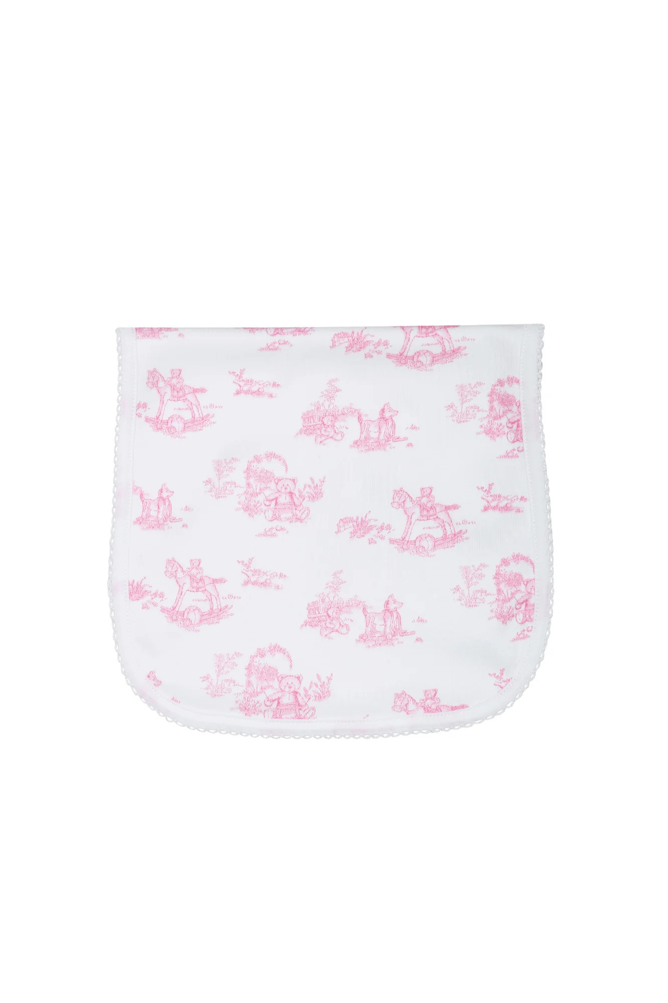 Pink Toile Burp Cloth | Nellapima