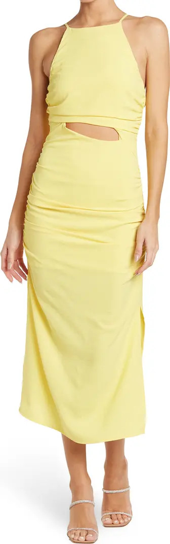 NSR Ruched Midi Dress with Cutout | Nordstromrack | Nordstrom Rack
