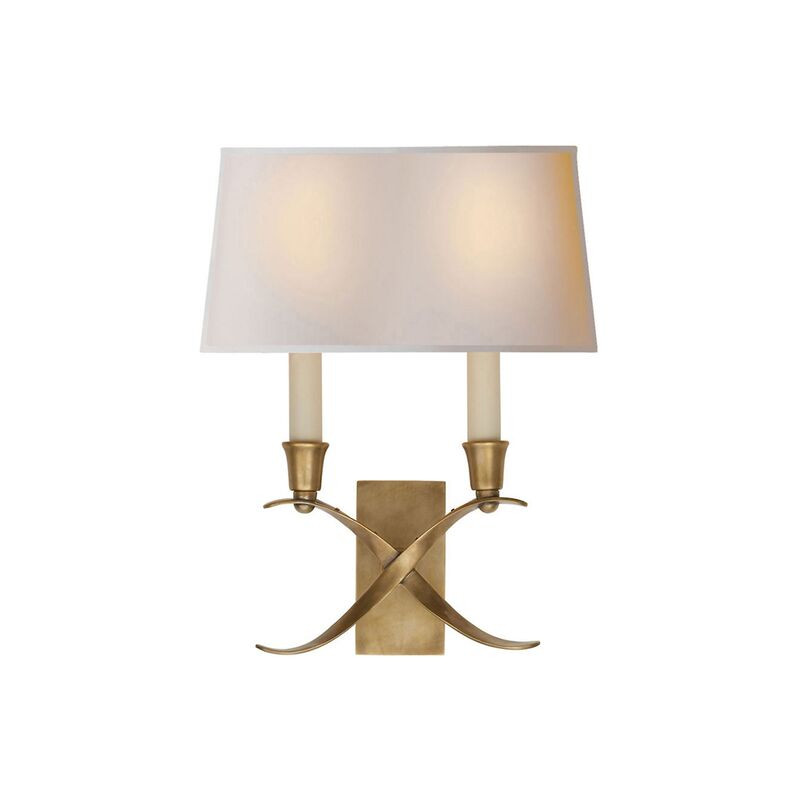 Bouillotte Sconce, Antique Brass | One Kings Lane
