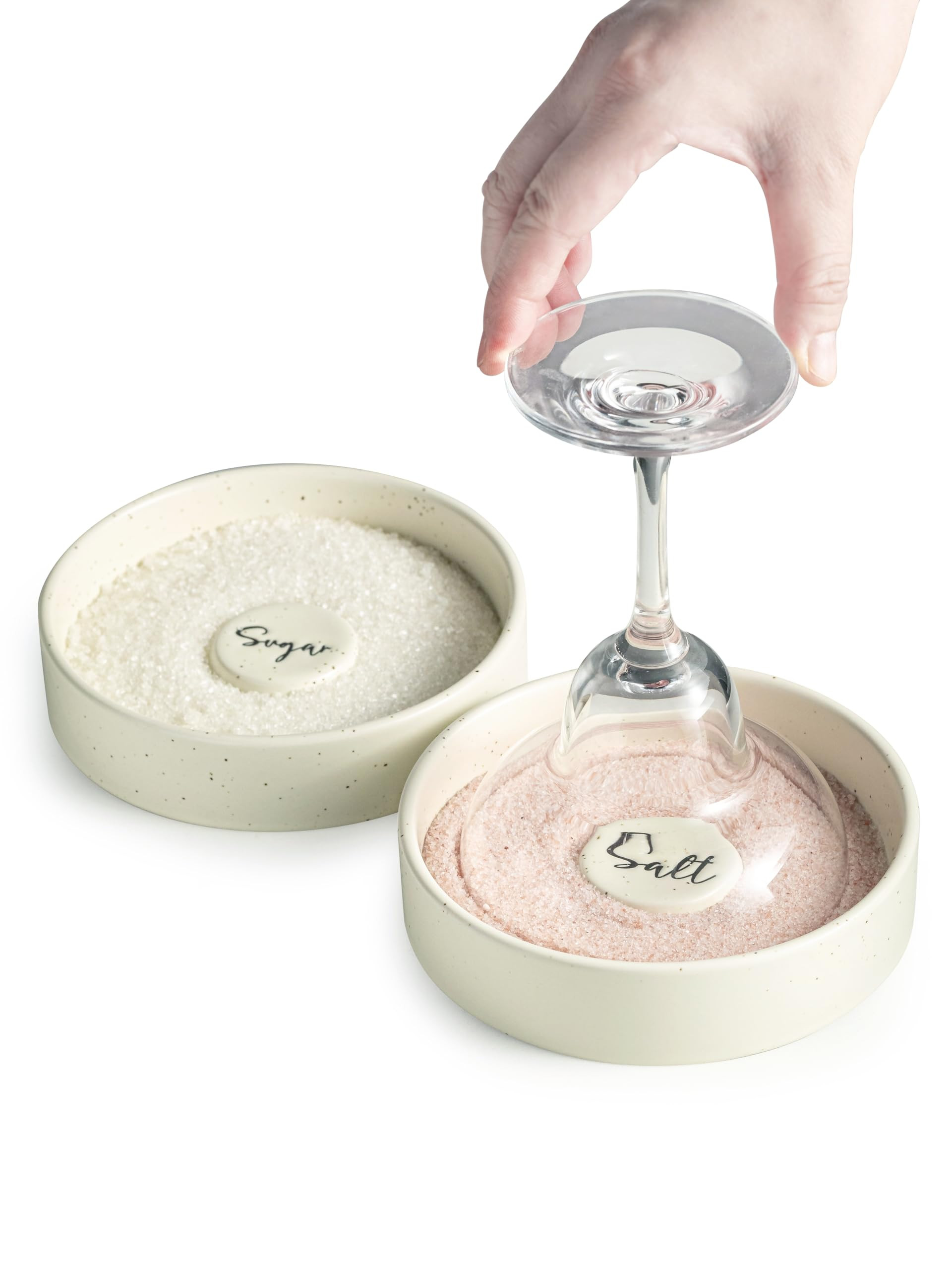 Margarita Salt Rimmer, Bartender Accessories Set of 2 for Margarita and Cocktail Ceramic Sugar Sa... | Amazon (US)