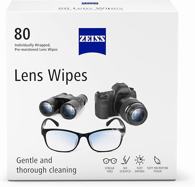 ZEISS Pre-Moistened Lens Cleaning Wipes, 80 Count | Amazon (US)