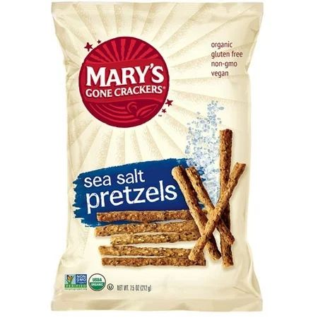 Mary's Gone Crackers Organic Sea Salt Pretzels Sea Salt 7.5 oz - Vegan | Walmart (US)