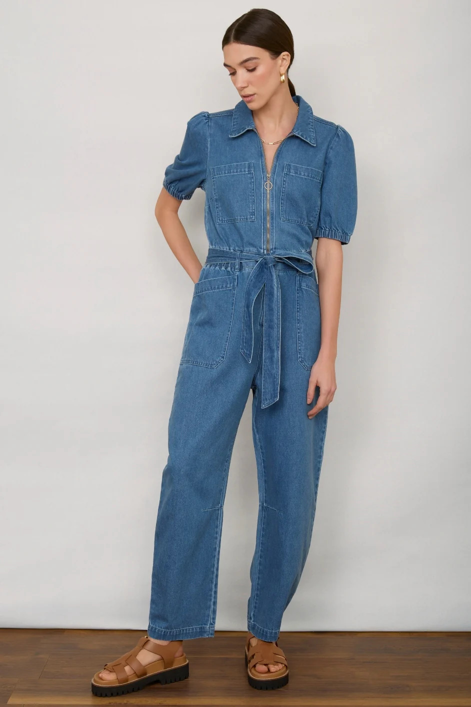 Sidney Jumpsuit - Chambray | WYSE London
