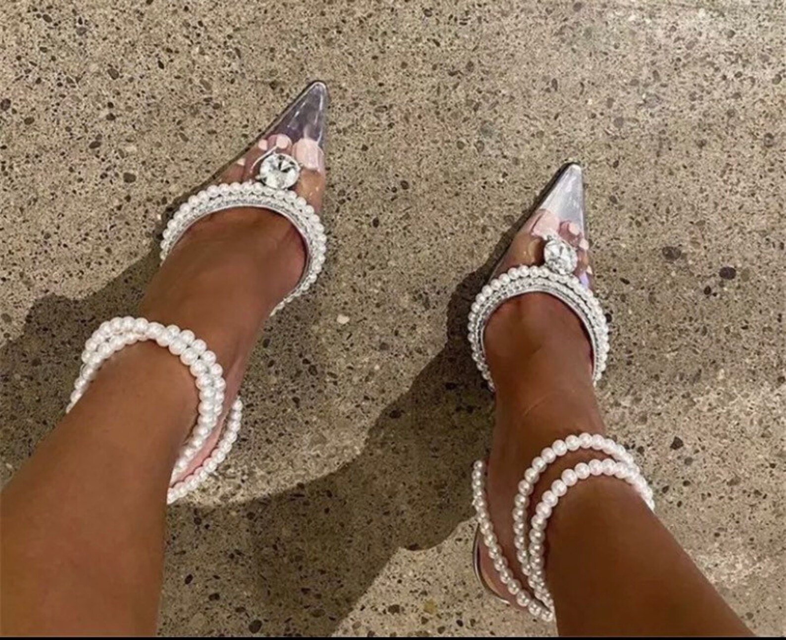 Old Money Rich Elegant Pearl High Heels With Bow Diamond | Etsy | Etsy (US)