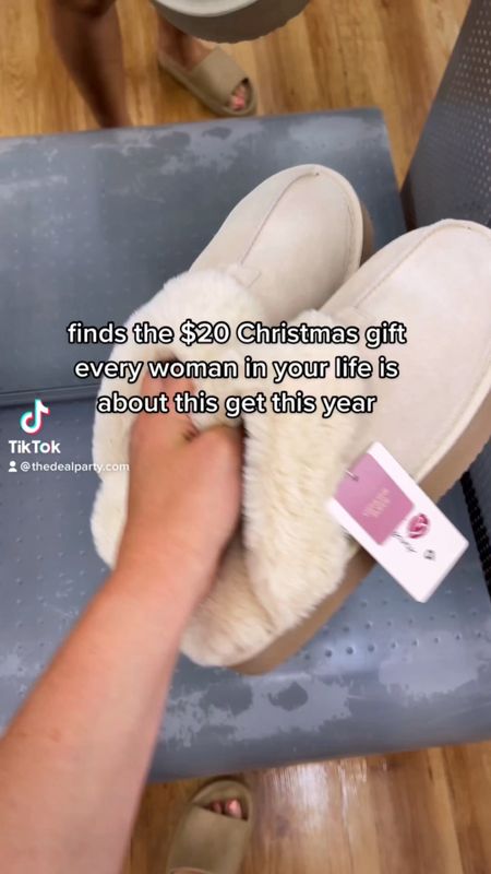 Walmart suede fur slippers gift idea for Christmas for her!

#LTKsalealert #LTKshoecrush #LTKSeasonal