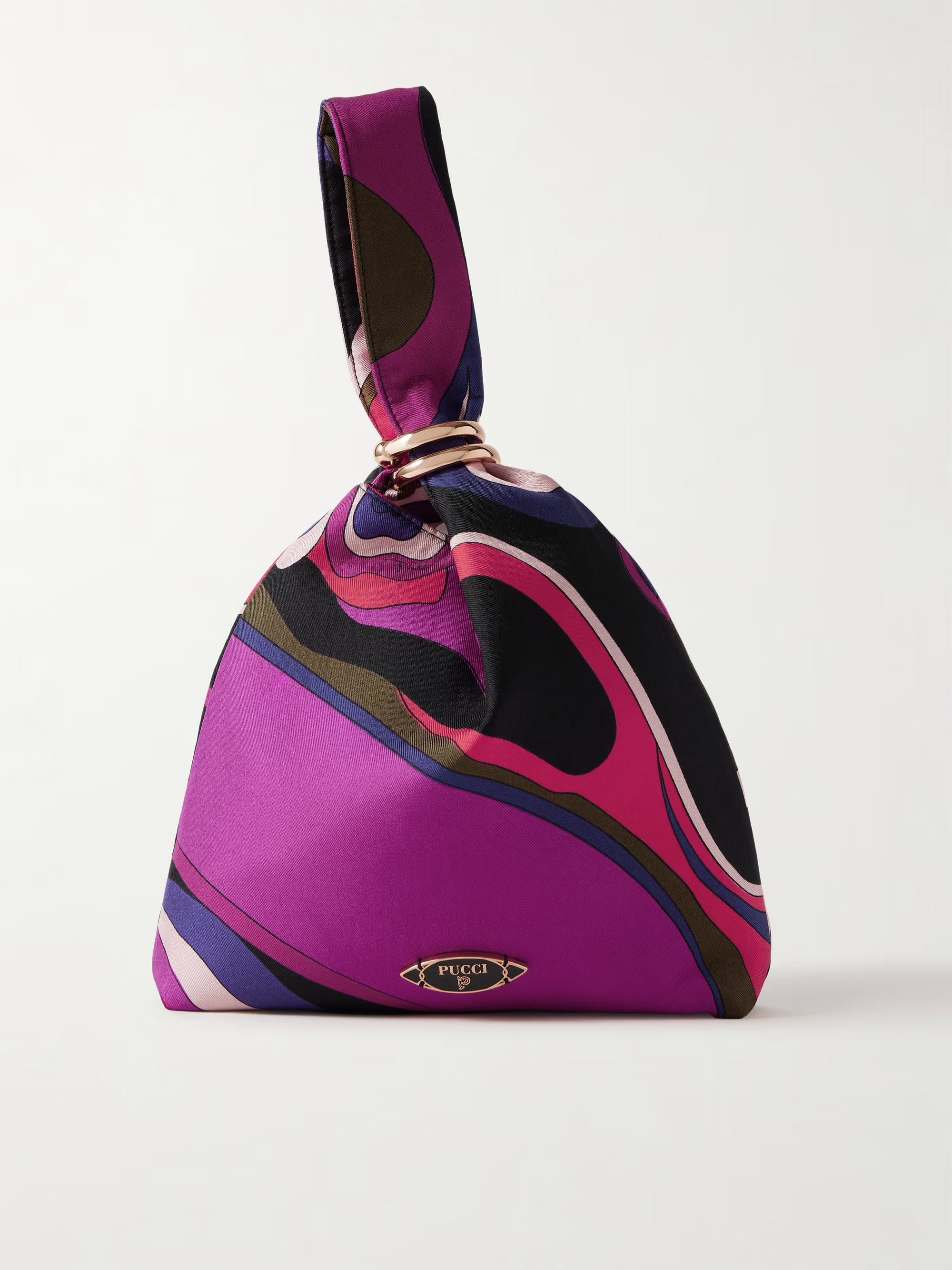 Printed satin-twill tote | NET-A-PORTER (US)