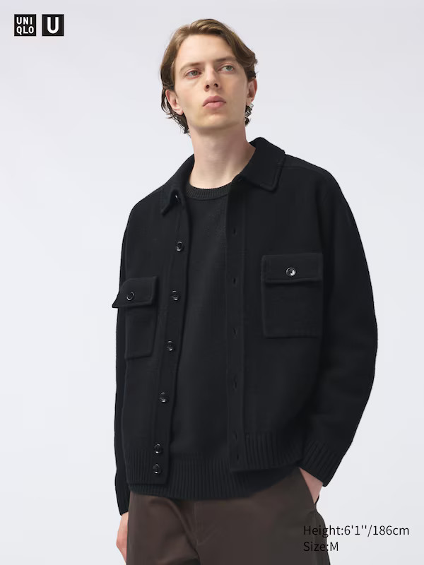 Lambswool Knit Jacket | UNIQLO (UK)