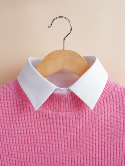 Button Detail Dickey Collar | SHEIN
