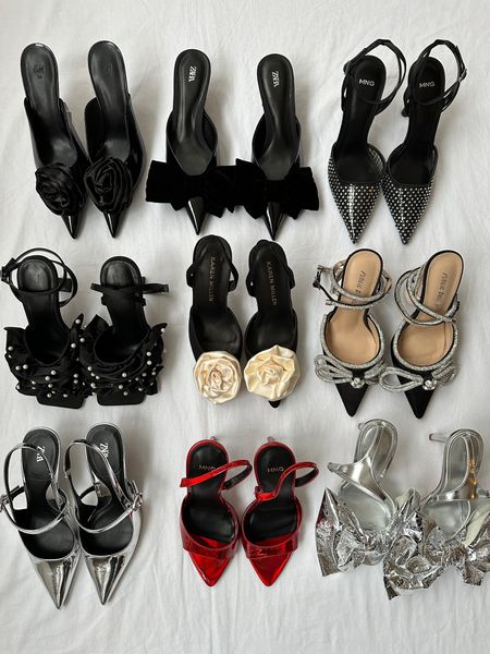 Tis the season for your feet to be jolly. Here are my party shoe picks… 🎈
Bow heels | Christmas party outfits | Silver shoes | Rose shoes | Sparkly pointed shoe | Red shoes 

#LTKGiftGuide #LTKshoecrush #LTKHoliday