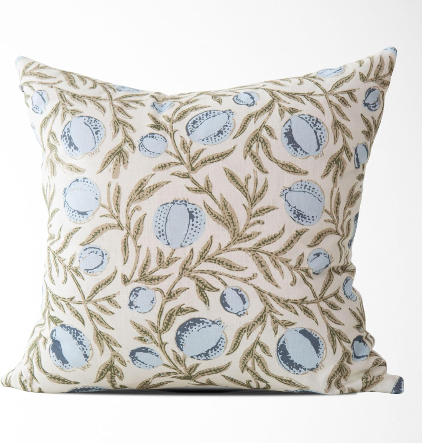 Tajik Home Alisa Block Print Pomegranate Pillow Cover – 100% Cotton Decorative Throw Pillow Cov... | Amazon (US)