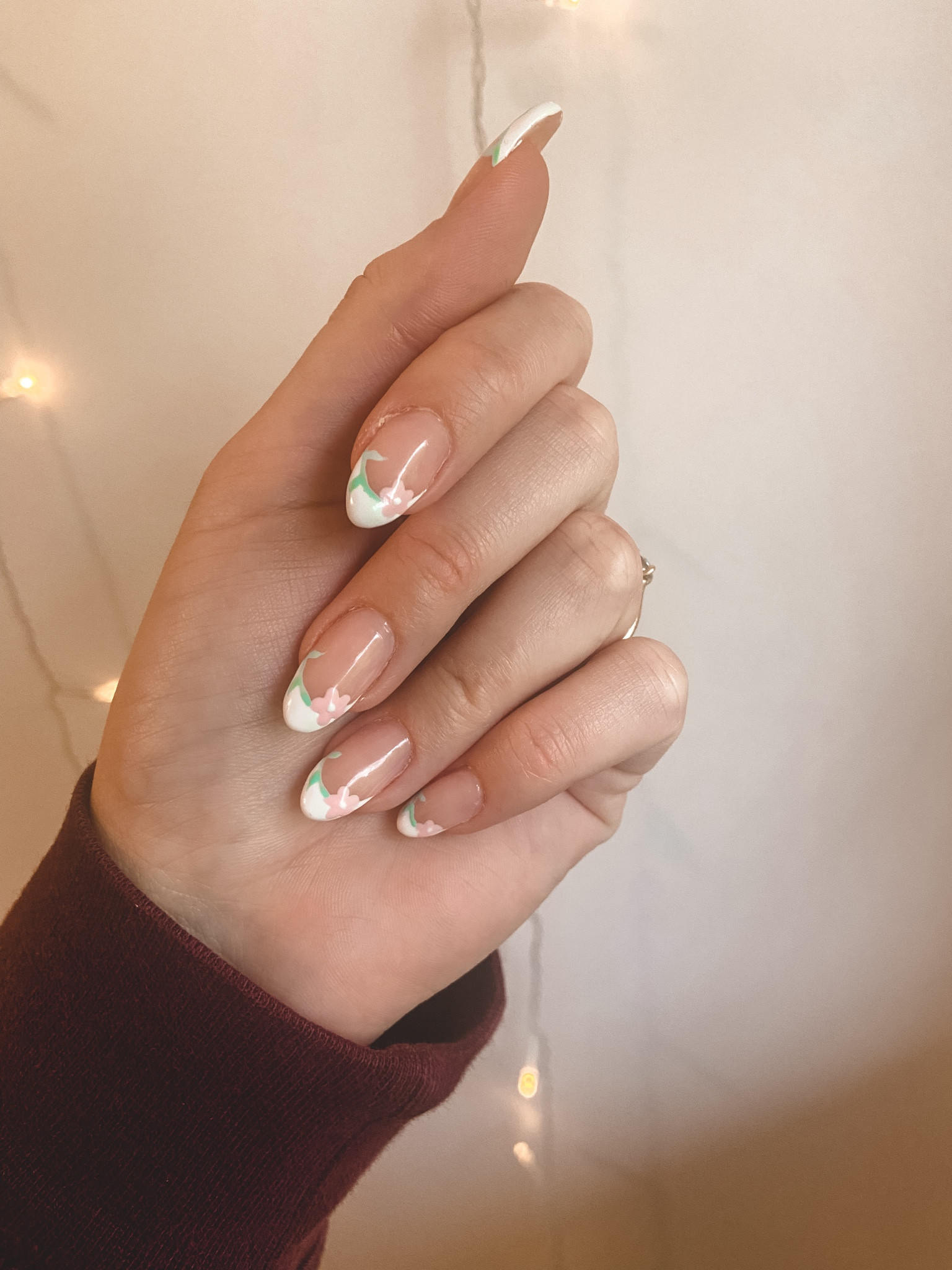 Obsessed with my new DIY nails!! Designs are always a bit tricky but with practice they turn out better and better every time 🌸💅🏻

#LTKbeauty #LTKSeasonal #LTKunder50
