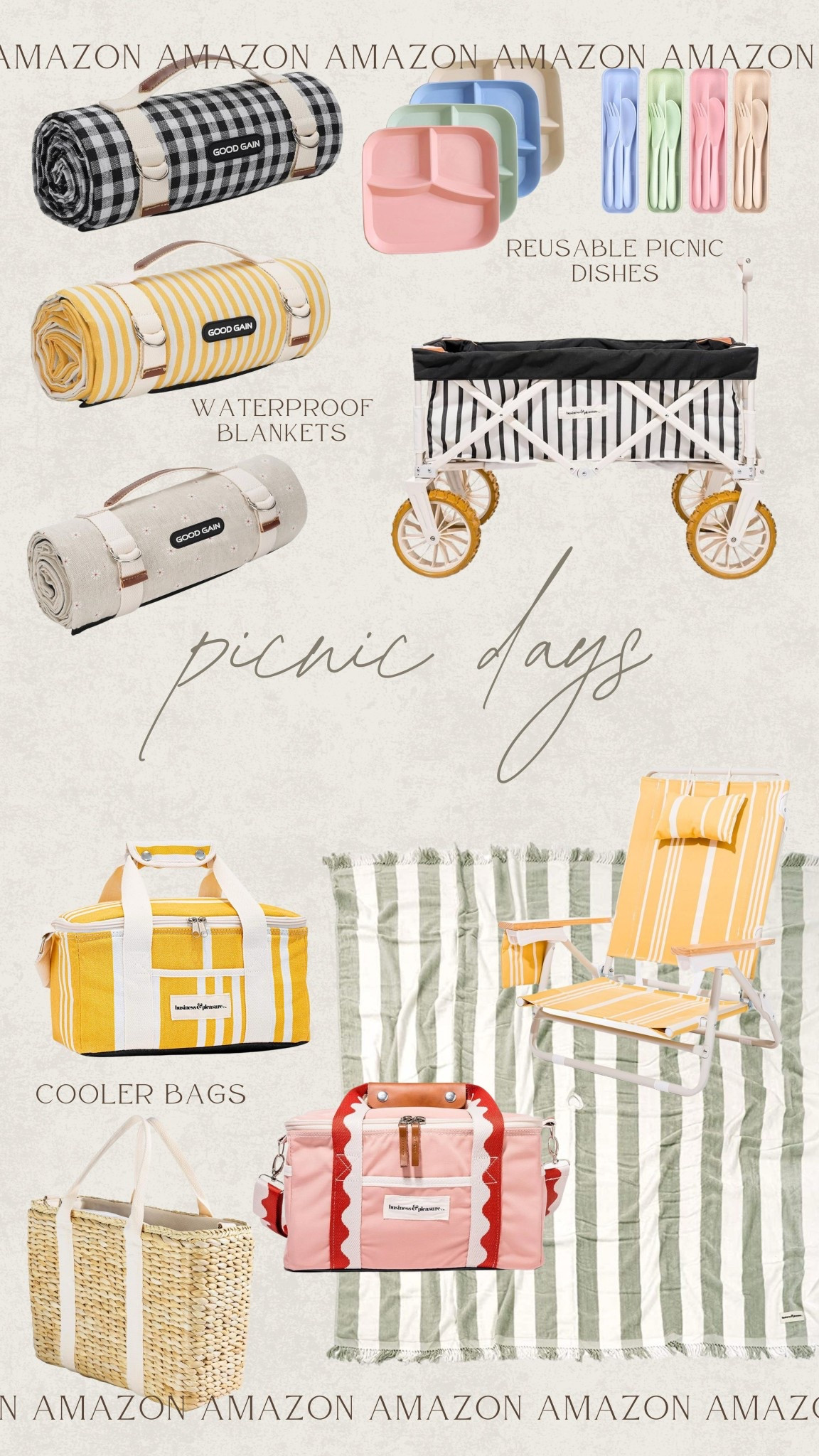 Picnic days are upon us 😍 the cutest and practical things for making picnic days easy & functional! 

#LTKFindsUnder50 #LTKSeasonal #LTKFamily