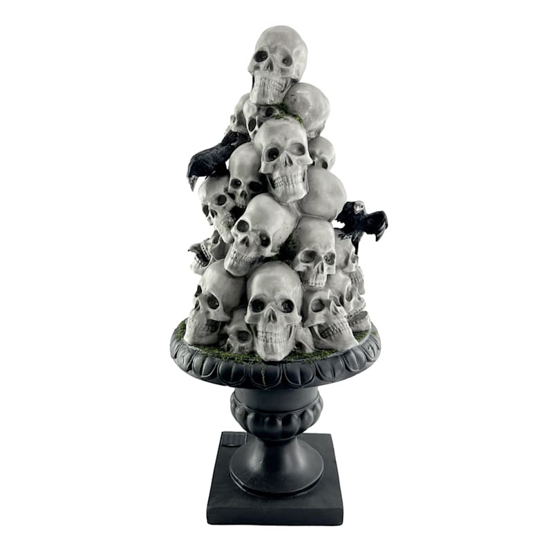 Southern Gothic Skulls Topiary, 41" | At Home