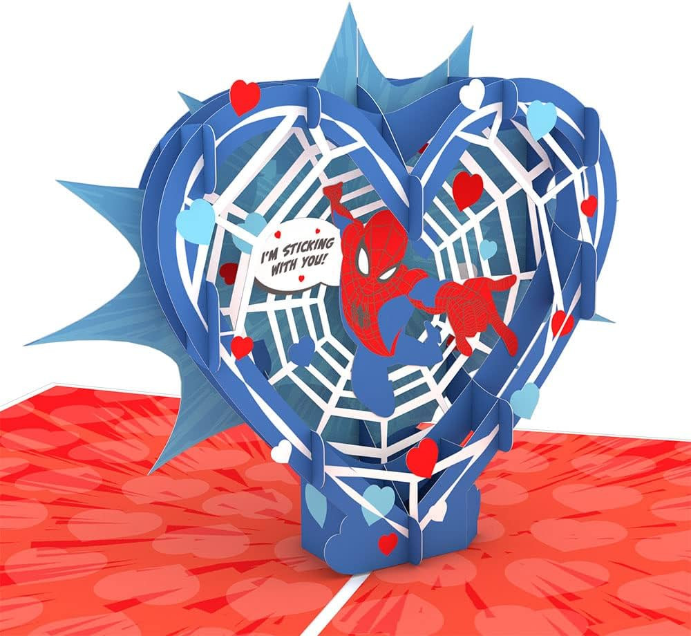 Lovepop Pop-Up Marvel Card - Valentine's Love 3D Spiderman Greeting Card for Boys, Men - Amazing ... | Amazon (US)
