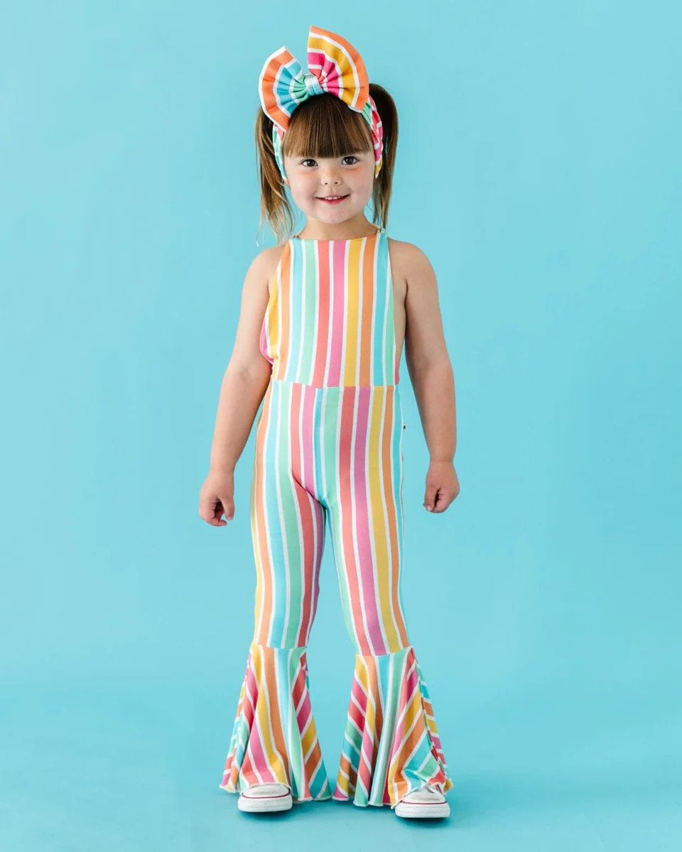 Rainbow Reef Backless Romper | Bums & Roses