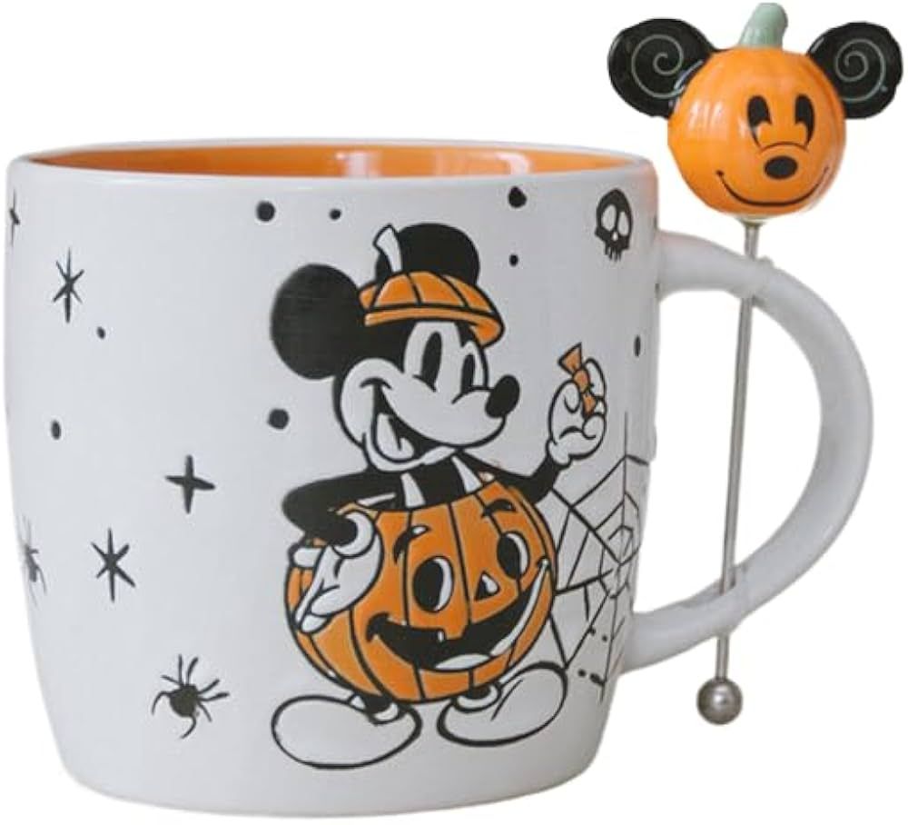 Disney Mickey Mouse Halloween Stirrer Mug | Cute Ceramic Housewarming Gifts For Men and Women And... | Amazon (US)