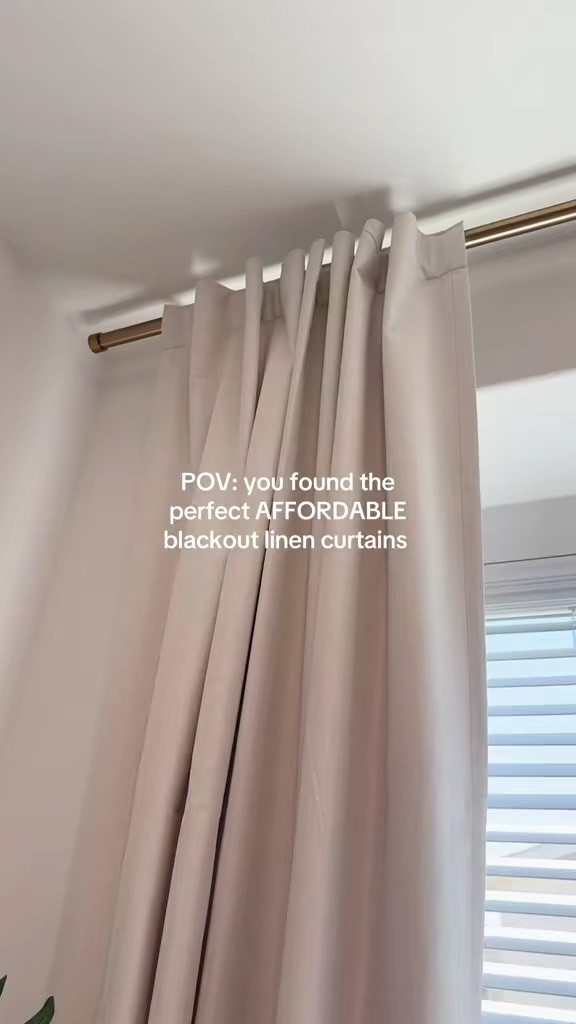 POV: you found the perfect AFFORDABLE black out linen curtains 

don't underestimate how high end a good set of curtains can make your room look🤩

#curtains #linencurtains #blackoutcurtains #luxurycurtains #bedroomdecor

curtains for bedrooms, curtains dining room, curtains in kitchen, blacking out curtains, curtains in bathroom, pleated curtains, blackout curtains

#LTKU #LTKHome #LTKSaleAlert