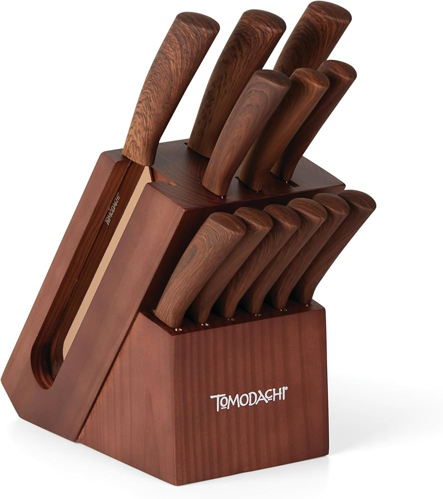 Hampton Forge Raintree Copper 13 Piece Block Set, Brown/Wood | Amazon (US)