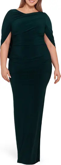 Drape Back Column Gown | Nordstrom