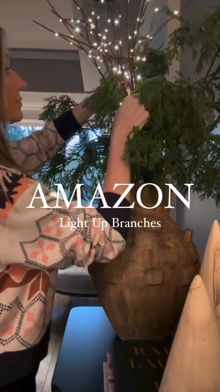 Light up branches to elevate your holiday greenery. I love whimsical touches! ✨


#LTKHome #LTKHoliday #LTKSeasonal
