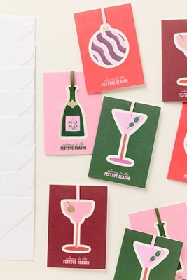 Papier x Anthropologie Pop-Out Bauble Cards, Set of 8 | Anthropologie (US)