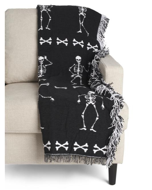 Skeleton Tapestry Throw | TJ Maxx