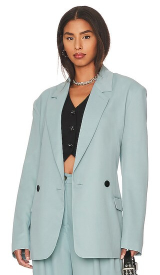 Dana Oversized Blazer in Blue | Revolve Clothing (Global)