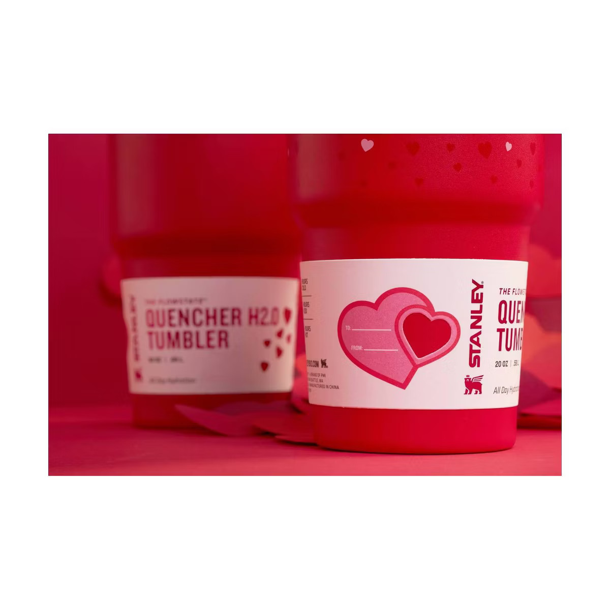 Stanley 40 oz Stainless Steel H2.0 Flowstate Quencher Tumbler Sweet Hearts | Target