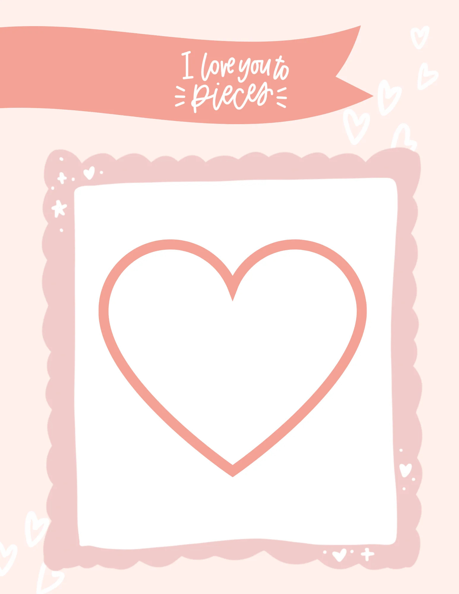 I love you to pieces Print | Freebie | The Letter Vee