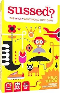 SUSSED The Wacky 'What Would I Do?' Card Game | All Ages: 6+ | 2-8 Players | Hello Yellow Edition | Amazon (US)