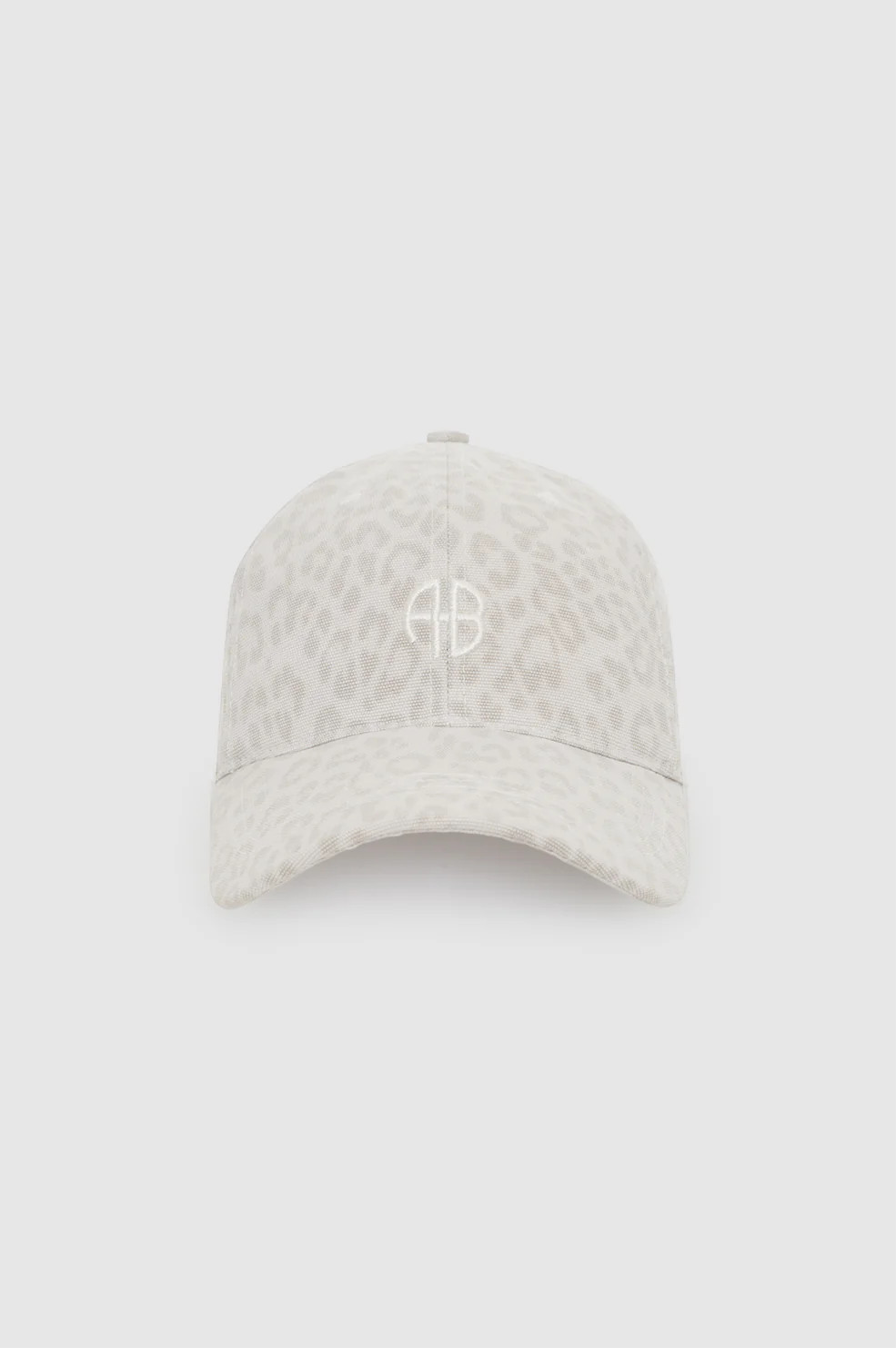 Jeremy Baseball Cap Ab - Washed White Leopard | Anine Bing