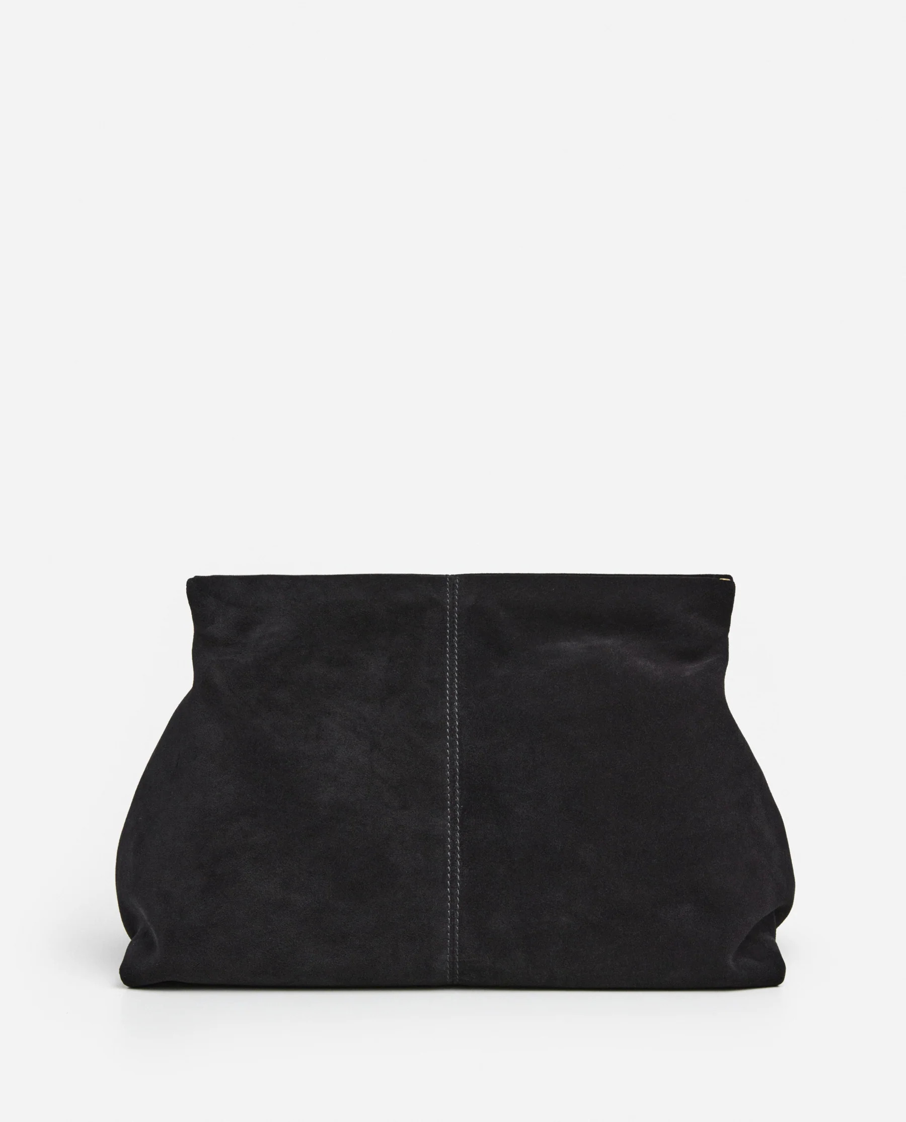 Clay Clutch Suede Black | Flattered