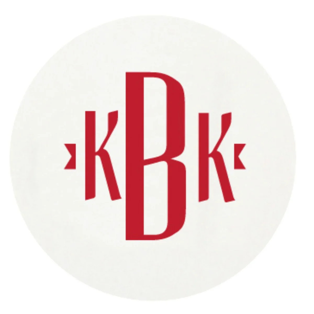 Personalized Letterpressed Monogram Coasters | The Well Appointed House, LLC