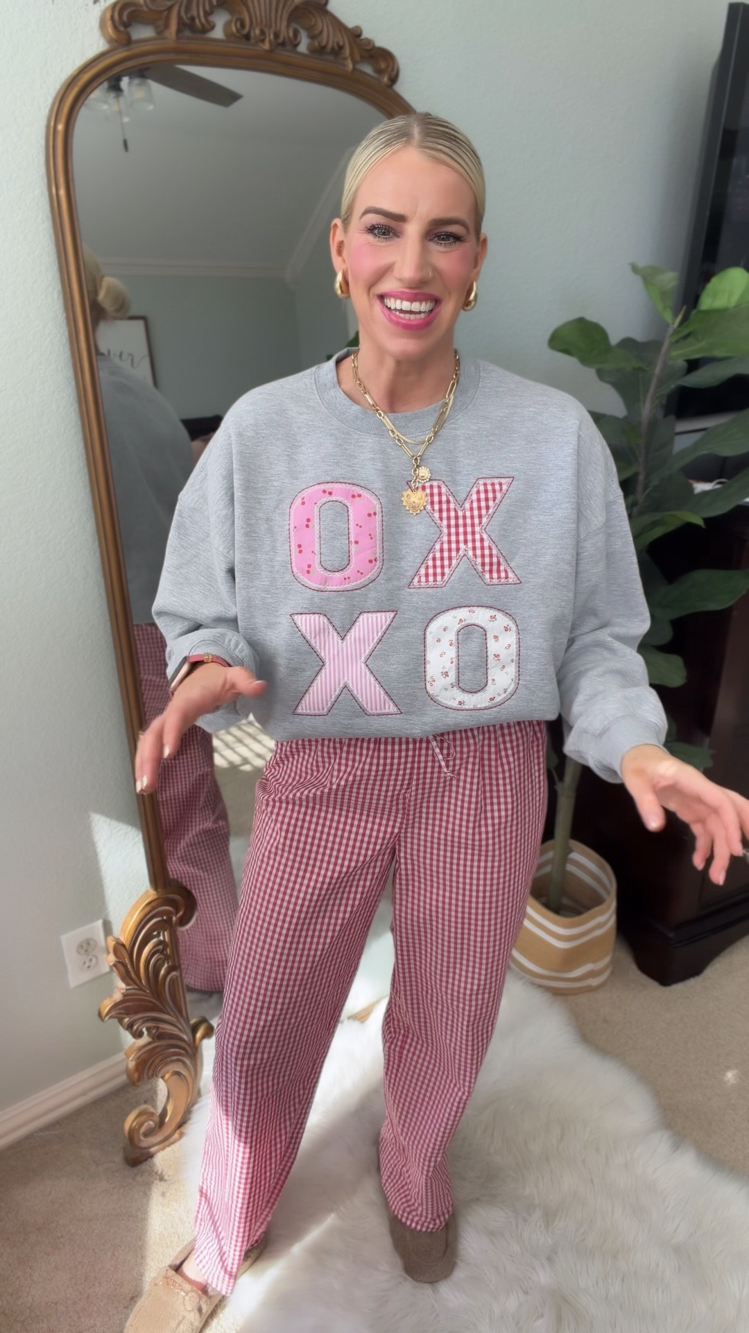 Target Valentines Day looks ❤️💌💘
Xoxo sweatshirt + Boxer pull on pants 
Both fit tts 
Valentines outfit women

#LTKOver40 #LTKFindsUnder50 #LTKootd
