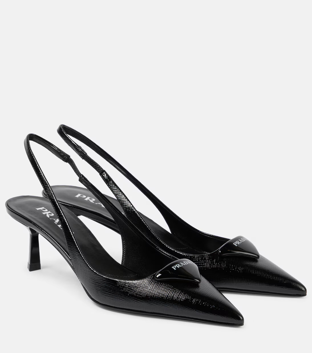 Logo 55 leather slingback pumps | Mytheresa (UK)