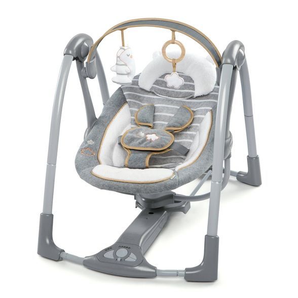 Ingenuity Boutique Collection Swing Go Portable Swing -  Bella Teddy | Target