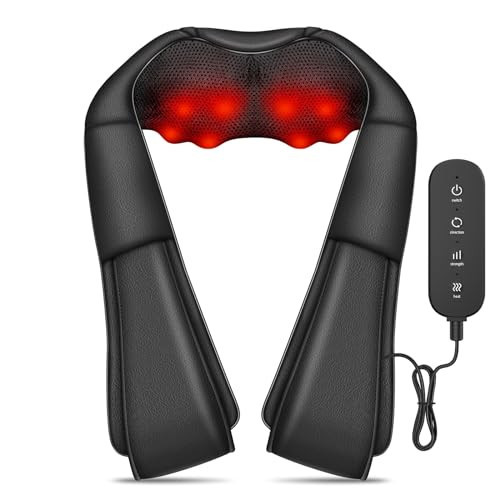 iKristin Neck Massager Back Massage with Heat,Shiatsu Shoulder Massager for Neck,Back,Shoulder,Foot and Leg Muscle Relax,Electric Deep Tissue 3D Kneading Massager,for Women Men Mom Dad | Amazon (US)