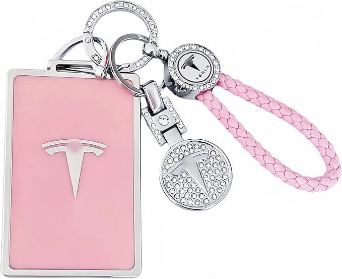 for Tesla Key Card Holder Bling Key Chain Card Key Holder for Model S/X/3/Y Cybertruck Keychain | Amazon (US)
