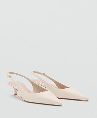 Mango Women's Kitten-Heel Pointed Shoes - Macy's | Macy's