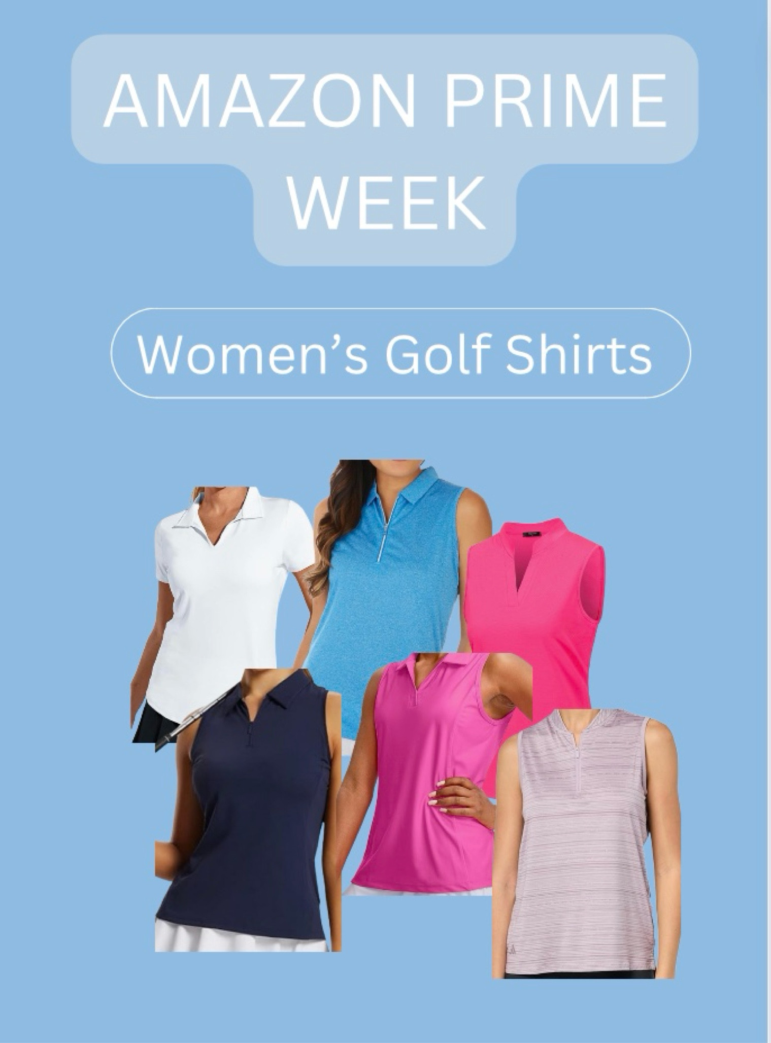 tons of women’s golf shirts on sale!