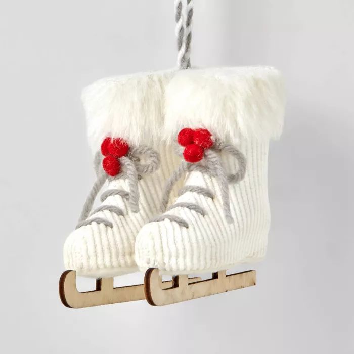 Knit Skates Christmas Tree Ornament White - Wondershop&#8482; | Target